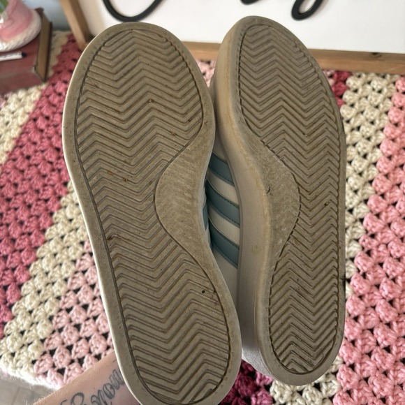 Adidas Grand Court 2.0 White And Teal Sneakers Women's Sz 8 - Picture 4 of 11